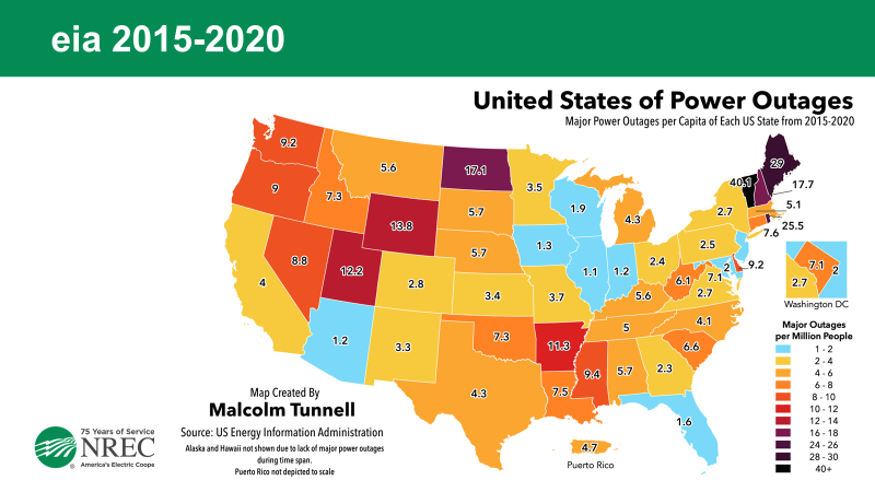 United States of Power Outages